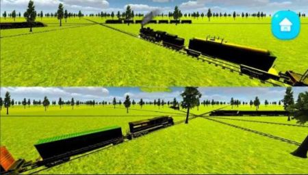 火车碰撞铁路模拟图片3