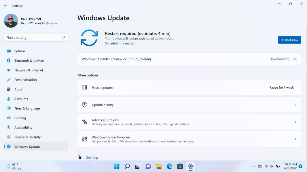 提示:今天升级到 Windows 11 22H2 版本