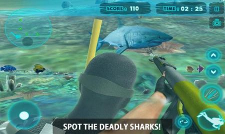 鲨鱼攻击鱼叉捕鱼截图3