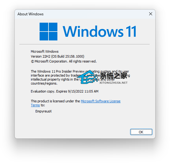 微软最新Win11 Insider Preview 25158.