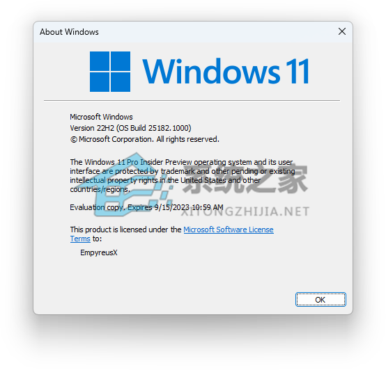 Win11 Insider Preview Build 25182.10