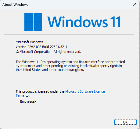 微软Win11 KB5017321(22621.521)RP预览版来啦！