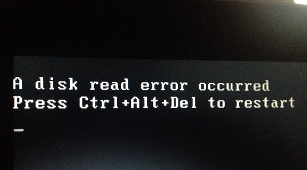 a disk read error occurred解决步骤