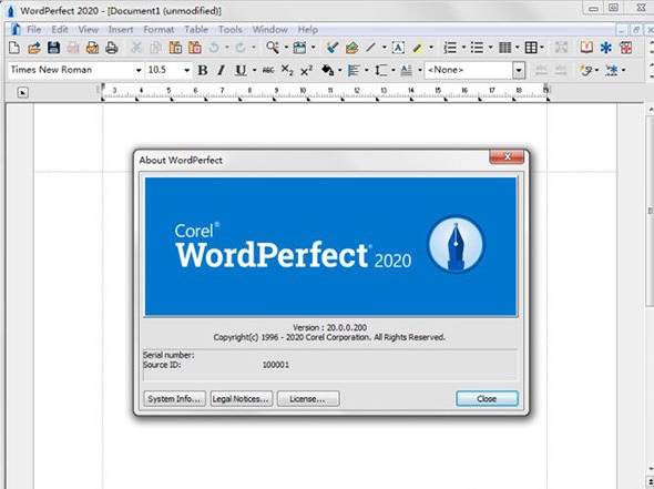 WordPerfect 2020